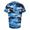 RTRDE Shirts Men Casual, Camouflage T-Shirt Sports Fitness Short Sleeve Military Camo Crewneck Shirts Big Shirts Workout (XXL, Sky Blue) view 4