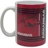 Boelter Brands NCAA 11oz Sublimated Mug Featuring College Logo and Mascot Hero (Arkansas Razorbacks White), 11oz-Hero-Sub view 1