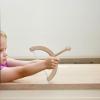 W WANG-ONE Bow and Arrow for Kids, Wooden Kids Bow and Arrow Set Safe for Ages 3+, Indoor and Outdoor Archery Bow Gift Toys for Children, Boys & Girls, Includes 5 Arrows, 4 Targets, 1 Cotton Quiver view 2