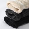 coclothy Socks for Women/Mens - 3 Pairs Winter Socks Cold Weather Thick Cozy Knit Warm Womens Sock, Black+Beige+Beige view 2