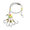 Fishing Hooks with Leader,Deep Drop Rigs,5 Circle Hooks Fishing rig, Stainless Steel Wire Fishing Leaders with Swivel, Snap, Beads, Leader,Hooks (7#) view 1