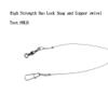 Fishing Hooks with Leader,Deep Drop Rigs,5 Circle Hooks Fishing rig, Stainless Steel Wire Fishing Leaders with Swivel, Snap, Beads, Leader,Hooks (7#) view 3