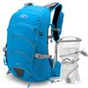 IX INOXTO 20L Hydration Backpack, Waterproof Hiking Internal Frame Backpacks with 2L Hydration Water Bladder and Rain Cover for Men, Lightweight Travel Daypack for Cycling,Camping,Ski (blue) view 1