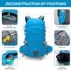 IX INOXTO 20L Hydration Backpack, Waterproof Hiking Internal Frame Backpacks with 2L Hydration Water Bladder and Rain Cover for Men, Lightweight Travel Daypack for Cycling,Camping,Ski (blue) view 2