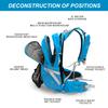 IX INOXTO 20L Hydration Backpack, Waterproof Hiking Internal Frame Backpacks with 2L Hydration Water Bladder and Rain Cover for Men, Lightweight Travel Daypack for Cycling,Camping,Ski (blue) view 4