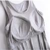 2PCS Womens Tank Tops with Built in Bras Padded Basic Solid Summer Casual Tops Yoga Athletic Stretch Comfort (07,2XL) view 4