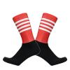 QQNYTHF Men'S Running Socks Pro Bike Team Stripe Aero Cycling Socks Men Women Seamless Anti Slip Sport Red view 1