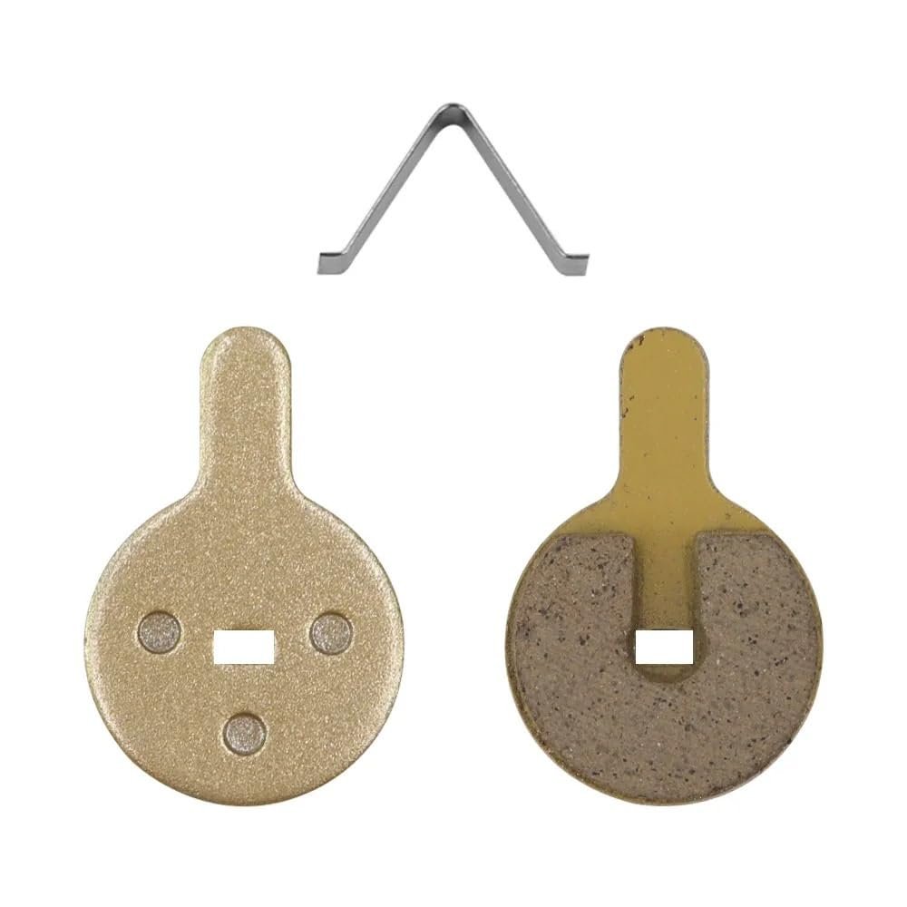 XIBANY Motorized Scooter Disc Brake Pads for kug/oo G2 Pro for BB8 NOVELA YINXING BOLIDS FOREVIR Resin Semi Metallic Brake Pads Electric Scooter Parts Motorized Scooter(Gold)