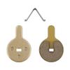XIBANY Motorized Scooter Disc Brake Pads for kug/oo G2 Pro for BB8 NOVELA YINXING BOLIDS FOREVIR Resin Semi Metallic Brake Pads Electric Scooter Parts Motorized Scooter(Gold) view 1
