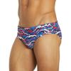 Sporti Boys Athletic Swim Briefs UPF 50+ Lycra Xtra Life Flatlock No-Chafe Seams Drawstring Secure Fit Competitive Training Swimsuit for Young Swimmers - Red/White/Blue - 22 view 1