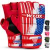 WYOX MMA Gloves for Men & Women  Grappling & Sparring Boxing Gloves with Open Palm Design, Padded Fingerless Training Gloves for Kickboxing, Muay Thai view 1