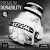 WYOX MMA Gloves Grappling Sparring, Boxing Gloves Men Women Muay Thai Martial Arts Training, Half Finger Adjustable Mitts Wrist Support Kickboxing Gloves (White, S/M (15-21 cm)) view 2