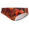 Sporti Boys Swim Briefs Athletic Swimwear  Vibrant Catalyst Print, Lycra Xtra Life 4-Way Stretch, Chlorine & UPF 50+ Resistant, Competition Training Swimsuit - Red/Orange - 24 view 1