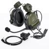 Comta II Tactical Airsoft Shooting Hunting Wargame Headset with mic,Without Noise Cancellation Function,Sponge Ear Pads with ARC Rail Adapter and U94 PTT Kenwood Adapter for Airsoft Sports view 1