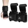 powerfeng Lifting Hooks for Weight Lifting: Weightlifting Hooks Wrist Straps Hand Grip Support for Deadlift Weightlifting Gym Gloves for Men & Women (Black) view 1