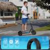 HOVERFLY X3 Electric Scooter for Adults, 10" Solid Tire, Max 18 Mile Range and 20Mph Speed, 500W Motor, with Front Dual Suspension Electric Code Lock, UL2272 Certified Foldable Commuting Escooter view 4