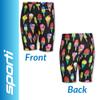 Sporti Men's Athletic Swimwear Jammers, Suitable for Big Boy & Youth Competitve, Abstract Print Jammers, Drawstring Waist - I-Scream - 22 view 4