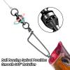 Alwonder 10-Pack Fishing Snap Swivels, High Strength Ball Bearing Swivel with Stainless Steel Coastlock Snaps, Black Nickel Coating Corrosion Resistance Freshwater Saltwater Fishing Snaps Swivels #4 view 4
