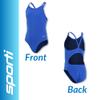 Sporti HydroLast Girls Athletic One Piece Swimsuit  Chlorine-Resistant 4-Way Stretch, UPF 50, Fully Lined Training, Swim Team & Competitive Bathing Suit - Royal - 22 view 2