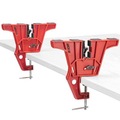 ANCHOM Ski and Snowboard Vises for Tuning, Non-Slip Snowboard Vice Clamp with Rubber Pads, Repair and Waxing, Horizontal and Vertical Working Positions, Stable Snowboard Ski Tuning Grips