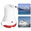 Brilluxa 2000GPH Electric Bilge Pump - 12V Automatic Submersible Water Discharge Pump for Boats, Marine Ignition Protected Auto Drain Pump view 2