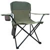 SAILARY Folding Camping Collapsible Chairs Heavy Duty Lawn Chair with Cooler Bag, Storage Pocket, Waterproof Bag Outdoor Arm Chair, Supports 225LBS, Green view 1