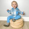 HINTINA 3T Toddler Little Boy Plaid Sweatsuit Hoodie Outfits Long Sleeve Hooded Sweatshirt Hoodie Fall Winter Clothes Spring Clothing Set 3-4T Years view 2
