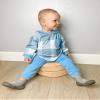 HINTINA 3T Toddler Little Boy Plaid Sweatsuit Hoodie Outfits Long Sleeve Hooded Sweatshirt Hoodie Fall Winter Clothes Spring Clothing Set 3-4T Years view 3