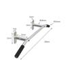 FHSRAEIP Pull-Up Bars Wall-Mounted Chin Up Bar, Immersed Home Horizontal Bar, Sandbag Resistance Band Ring Equipment, Load 250Kg, Silver2 view 2