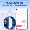 BIGGERFIVE Vigor 2 L Kids Fitness Tracker Watch for Boys Girls Ages 5-15, Activity Tracker, Heart Rate Sleep Monitor, IP68 Waterproof, Pedometer, Calorie Step Counter Watch, Blue view 4