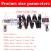 LUNJE Bicycle Rear Shock Absorber 100mm 125mm 150mm Mountain Bike Coil Spring Shocks 500lbs/650lbs/750lbs/1200lbs/1500lbs Rear Suspension Damper Black(100mm/650lbs) view 2