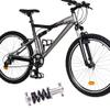 LUNJE Bicycle Rear Shock Absorber 100mm 125mm 150mm Mountain Bike Coil Spring Shocks 500lbs/650lbs/750lbs/1200lbs/1500lbs Rear Suspension Damper Black(100mm/650lbs) view 4