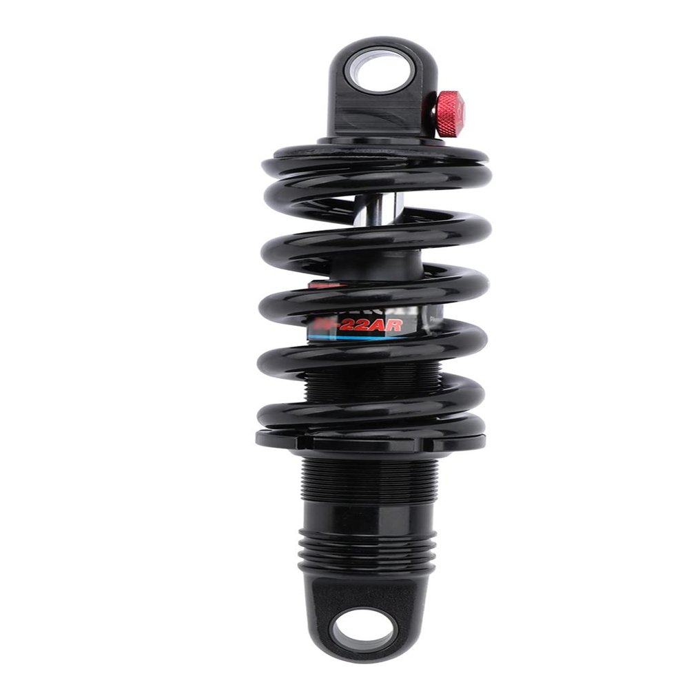 LUNJE Bicycle Rear Shock Absorber 165mm 190mm 200mm 750lbs Soft Tail Mountain Bike Oil Spring Suspension XC Adjustable Rebound Damper(165mm)