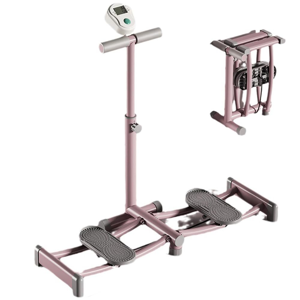 Leg Trainer Ski Training Machine, Pelvic Floor Trainer, Female Slim Body Exercise Workout, Muscle Inner Thigh Exerciser with Counter, with Handle, Height Adjustable, for Postpartum, Fitness, Cardio