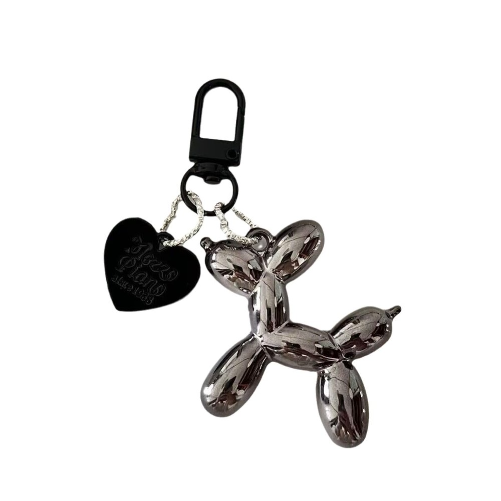 COLORFUL BLING Jelly Balloon Dog Keychain Accessories Backpack Pendant for Women -R, 1