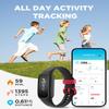 BIGGERFIVE Vigor 2 L Kids Fitness Tracker Watch for Boys Girls Ages 5-15, Activity Tracker, Heart Rate Sleep Monitor, IP68 Waterproof, Pedometer, Calorie Step Counter Watch, Black view 2