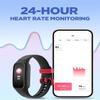 BIGGERFIVE Vigor 2 L Kids Fitness Tracker Watch for Boys Girls Ages 5-15, Activity Tracker, Heart Rate Sleep Monitor, IP68 Waterproof, Pedometer, Calorie Step Counter Watch, Black view 4