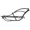 MICARGI Bronco PRO Stretch Cruiser Bike Frame,26-in Steel Frame with Bike Chain Suitable for Lowrider Bike, Chopper Bike, and Electric Bike Conversion (Black) view 2