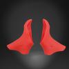 Aosekaa 2X Bike Shifter Lever Cover Road Bicycle Shifter Cover Silicone Shifter Brake Lever Hood Cover for ST-6600 ST-6603 ST-5600, Red view 2