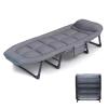 Fold up Beds for Adults Eight Legged Support Folding Camping Cot Six Adjustable Backrests Portable Folding Outdoor Cot for Outdoor Travel Camp Beach Vacation(Gray A 200 * 66 * 35cm) view 1