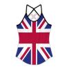 Adugen Origei Yoga Women's Performance Stretchy British Flag Sports Workout Running Top Vest XL view 1
