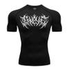 FitKairosis Diaphthora Black Compression Shirt for Men Gym Fitness Workout Performance Athletic Wear Gym Clothes for Men Gym Shirts view 1