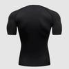 FitKairosis Diaphthora Black Compression Shirt for Men Gym Fitness Workout Performance Athletic Wear Gym Clothes for Men Gym Shirts view 4