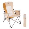 Camphor Designs Heavy Duty Portable Folding Camping Chair for Adults with Padded | for Outdoor & Sports, Backpacking, Beach, Lawn, Hunting, Tailgating, Fishing | Supports 400 Lbs (Single, Beige) view 1