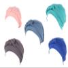 Chemo Headwear Women Pre Tied Headwrap Turban Stretch Knot Front Beanie Hat, Cream, one size fits most view 1