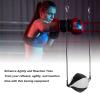 XHTLLO Double End Bag, Double End Punching Balls with Adjustable Cord and Inflator, PU Leather Speed Boxing Bag for Reflexes and Agility Training(Black and White) view 3