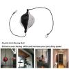 XHTLLO Double End Bag, Double End Punching Balls with Adjustable Cord and Inflator, PU Leather Speed Boxing Bag for Reflexes and Agility Training(Black and White) view 4