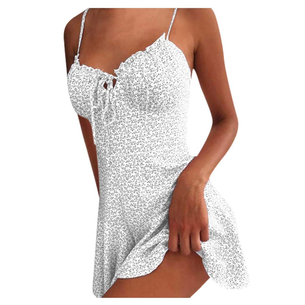 Printing Dress Ladies Cruise Dresses Vestidos De Fiesta Cortos Vestidos Elegantes De Mujer para Boda Sexy New Years Eve Dress(White,Medium)