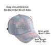 Queenbox Sparkle Teardrop Rhinestone Baseball Cap, Bejeweled Deim Hip Hop Hat, Light Blue view 2
