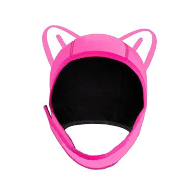 kowaku Cat Ears Diving Hood Surfing Cap Lovely Head Cover Thermal Hood Swimming Hat for Sailing Kayaking Winter Water Sports Adult, S
